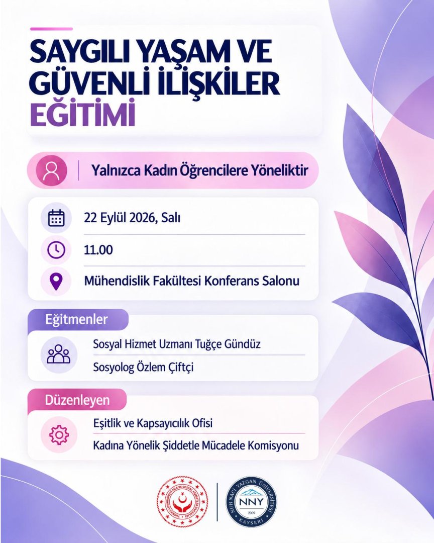 Saygılı Yaşam ve Güvenli İlişkiler Eğitimi